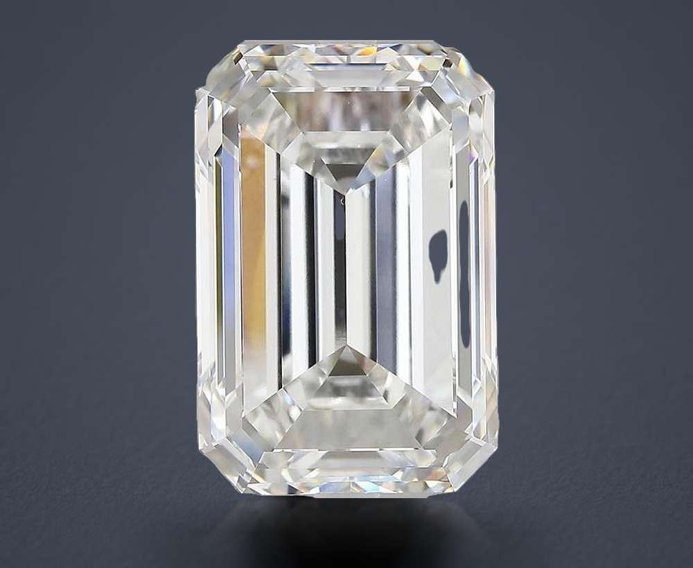 14.54ct F VVS2 Very Good Cut Emerald Lab Grown Diamond