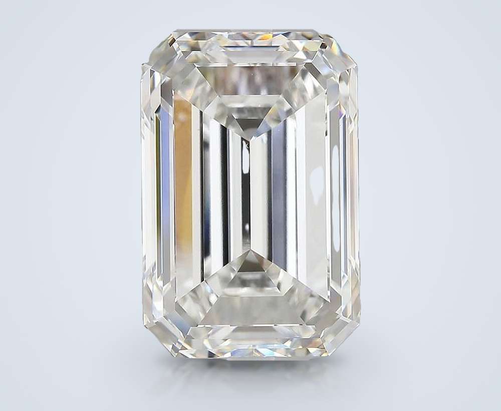 14.54ct F VVS2 Very Good Cut Emerald Lab Grown Diamond