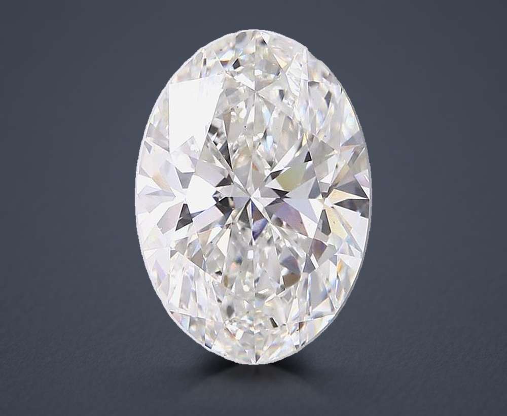20.51ct F VS2 Rare Carat Ideal Cut Oval Lab Grown Diamond