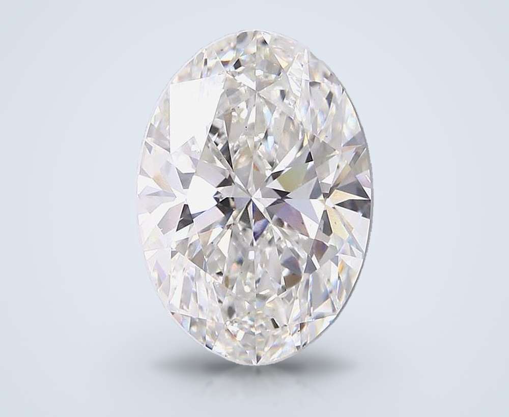 20.51ct F VS2 Rare Carat Ideal Cut Oval Lab Grown Diamond