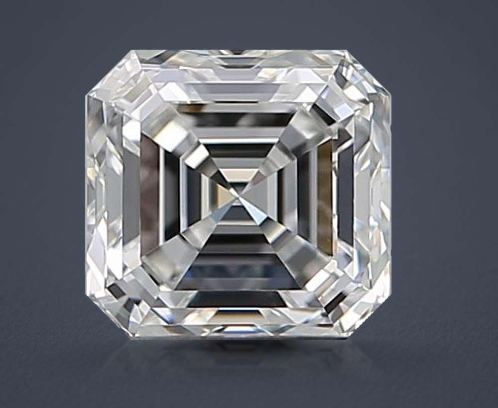 0.71ct E VS1 Rare Carat Ideal Cut Asscher Diamond