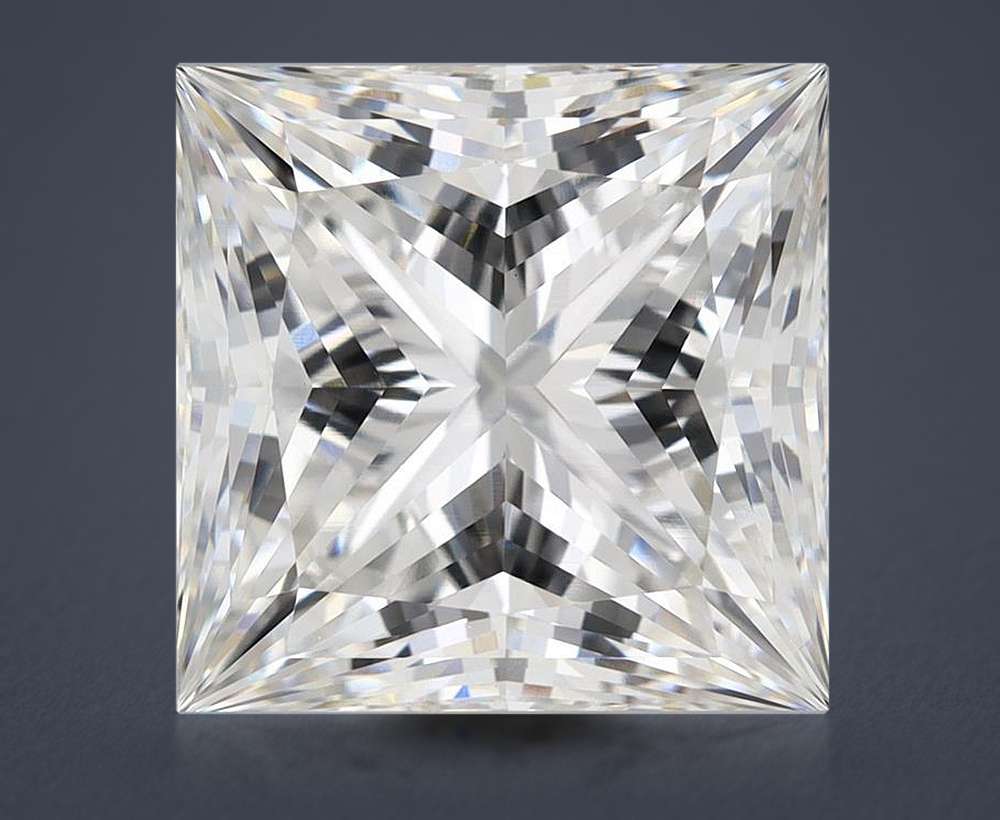 9.54ct F VVS2 Rare Carat Ideal Cut Princess Lab Grown Diamond