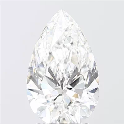 3.06ct E VS1 Rare Carat Ideal Cut Pear Lab Grown Diamond