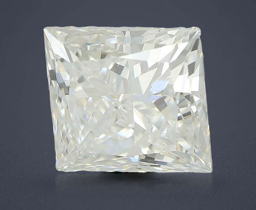 3.06ct E VS1 Rare Carat Ideal Cut Princess Lab Grown Diamond