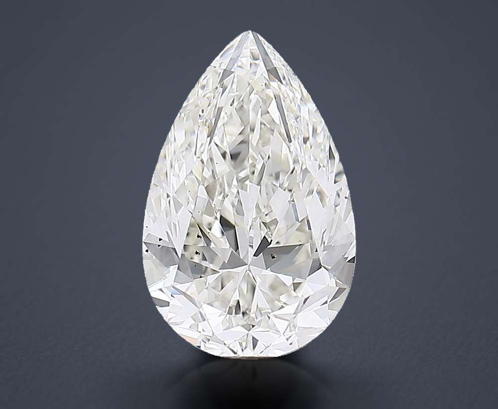 7.03ct G VS2 Rare Carat Ideal Cut Pear Diamond
