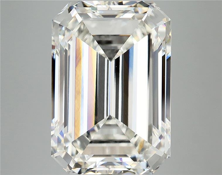 12.07ct F VVS2 Rare Carat Ideal Cut Emerald Lab Grown Diamond