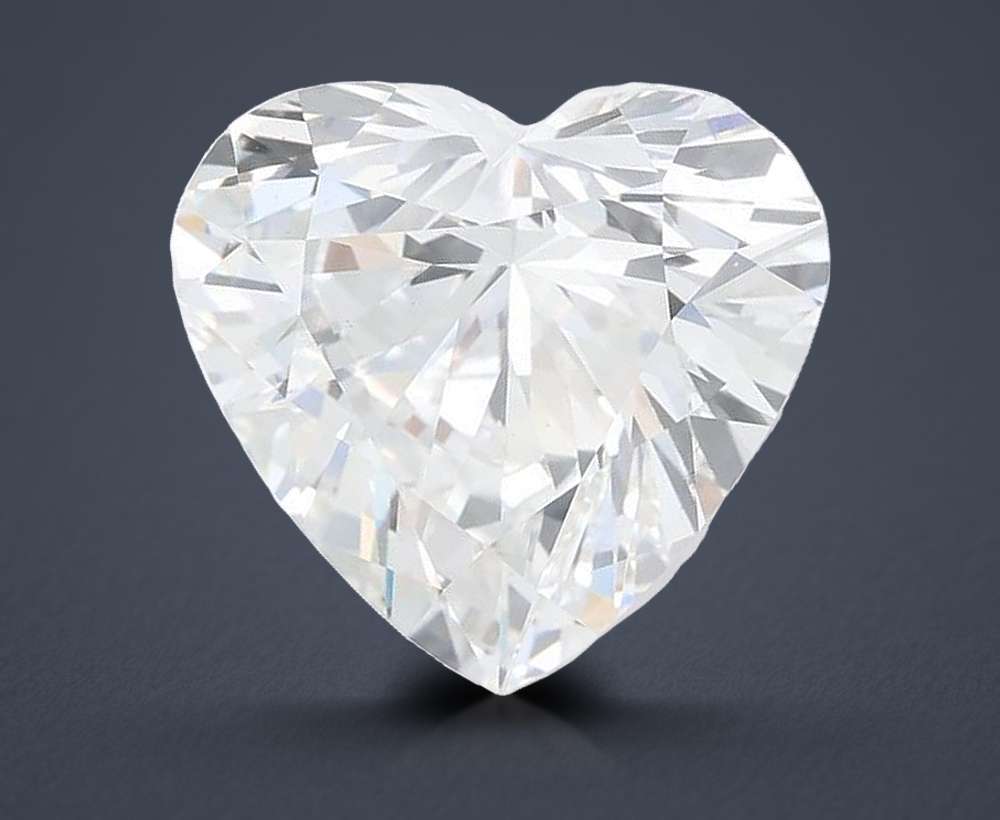 7.26ct F VS1 Rare Carat Ideal Cut Heart Lab Grown Diamond