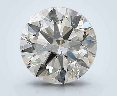 3.30ct J SI2 Rare Carat Ideal Cut Round Diamond