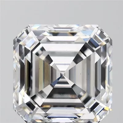 4.06ct E VS1 Rare Carat Ideal Cut Asscher Lab Grown Diamond