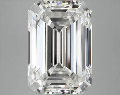 13.22ct F VVS2 Rare Carat Ideal Cut Emerald Lab Grown Diamond