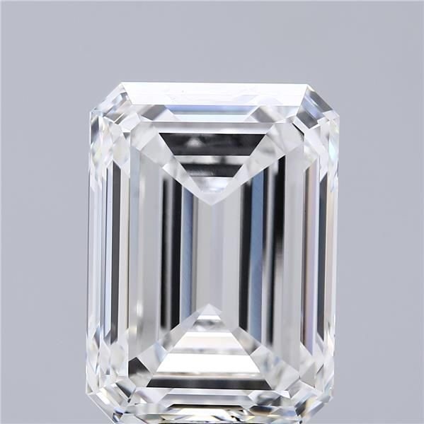 18.41ct F VVS2 Rare Carat Ideal Cut Emerald Lab Grown Diamond