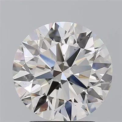 2.81ct H SI1 Rare Carat Ideal Cut Round Diamond