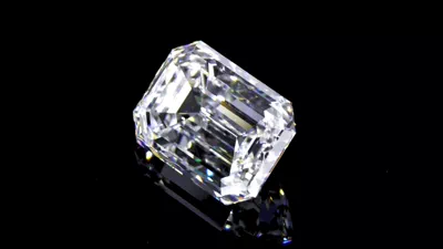7.72ct D FL Rare Carat Ideal Cut Emerald Diamond