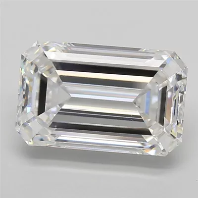 10.47ct E VVS2 Rare Carat Ideal Cut Emerald Lab Grown Diamond