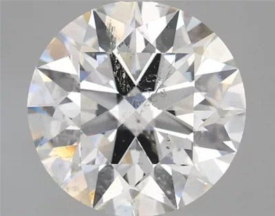 3.86ct I SI2 Rare Carat Ideal Cut Round Diamond