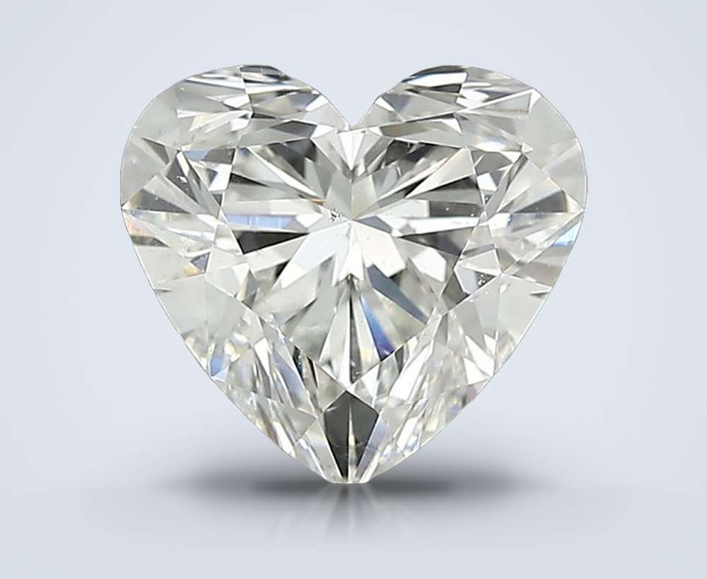 1.71ct J SI2 Rare Carat Ideal Cut Heart Diamond