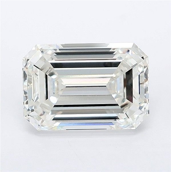 2.54ct F VVS2 Rare Carat Ideal Cut Emerald Lab Grown Diamond