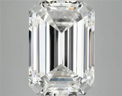 12.15ct F VS1 Rare Carat Ideal Cut Emerald Lab Grown Diamond