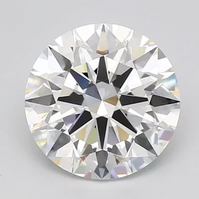 3.04ct D FL Rare Carat Ideal Cut Round Lab Grown Diamond