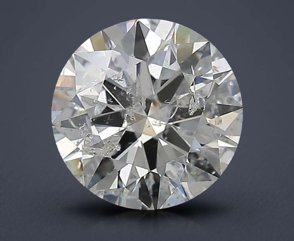 2.13ct G SI2 Rare Carat Ideal Cut Round Diamond