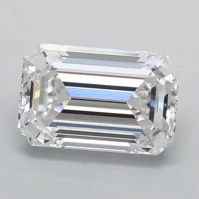 1.10ct D VS1 Rare Carat Ideal Cut Emerald Lab Grown Diamond