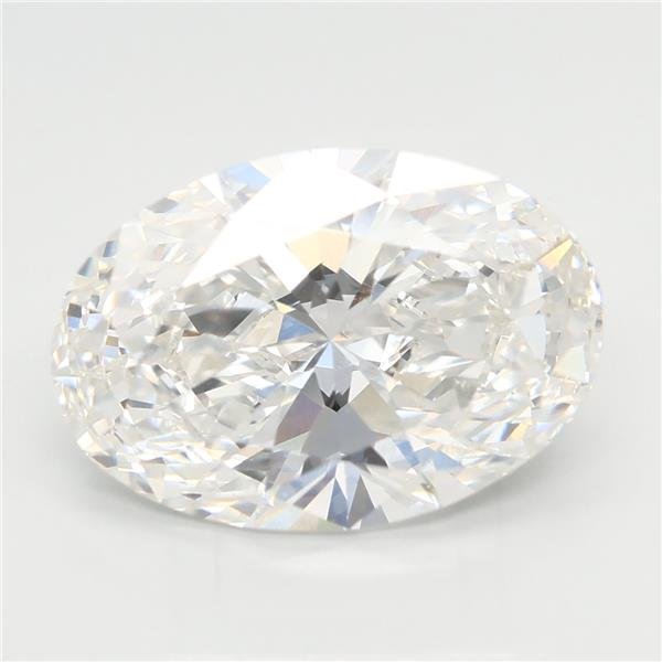 4.08ct F VVS2 Rare Carat Ideal Cut Oval Lab Grown Diamond
