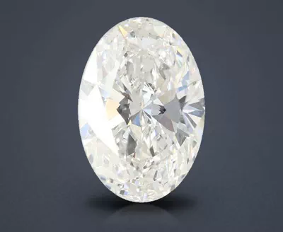 4.08ct F VVS2 Rare Carat Ideal Cut Oval Lab Grown Diamond