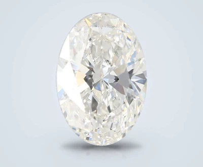 4.08ct F VVS2 Rare Carat Ideal Cut Oval Lab Grown Diamond