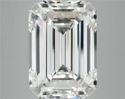12.53ct F VVS2 Rare Carat Ideal Cut Emerald Lab Grown Diamond