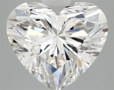 5.09ct F VS1 Rare Carat Ideal Cut Heart Lab Grown Diamond