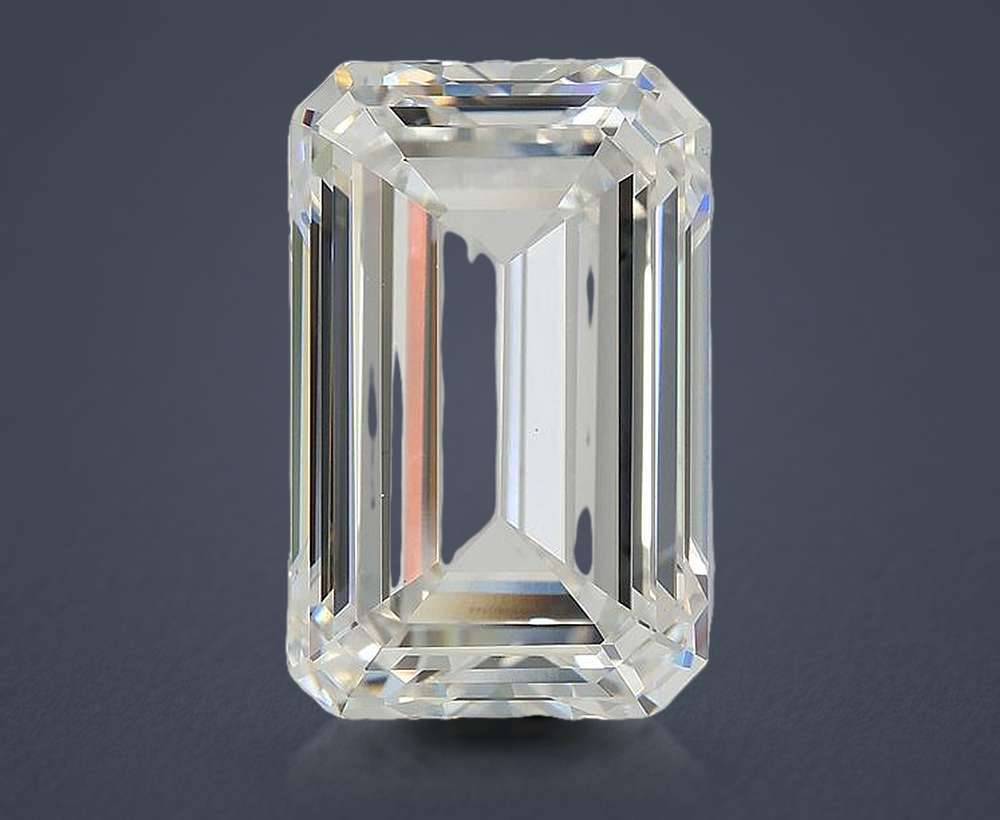 10.18ct G VS1 Rare Carat Ideal Cut Emerald Lab Grown Diamond