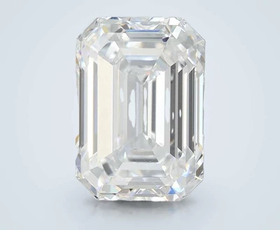 3.01ct F VS2 Rare Carat Ideal Cut Emerald Lab Grown Diamond