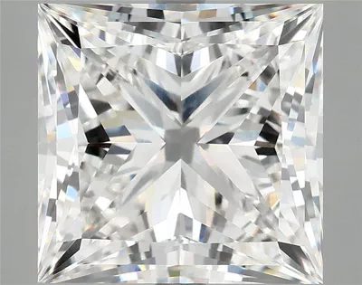 8.03ct F VVS2 Rare Carat Ideal Cut Princess Lab Grown Diamond