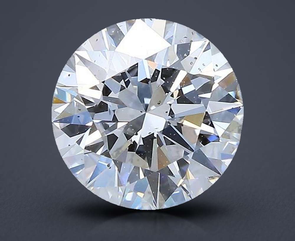 2.80ct D SI1 Rare Carat Ideal Cut Round Diamond