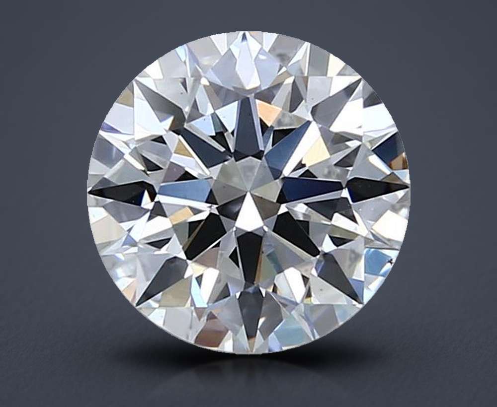 2.03ct F VS2 Rare Carat Ideal Cut Round Lab Grown Diamond