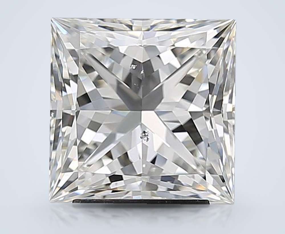3.21ct H SI1 Rare Carat Ideal Cut Princess Diamond