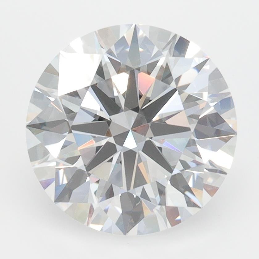 3.04ct D VVS2 Rare Carat Ideal Cut Round Lab Grown Diamond