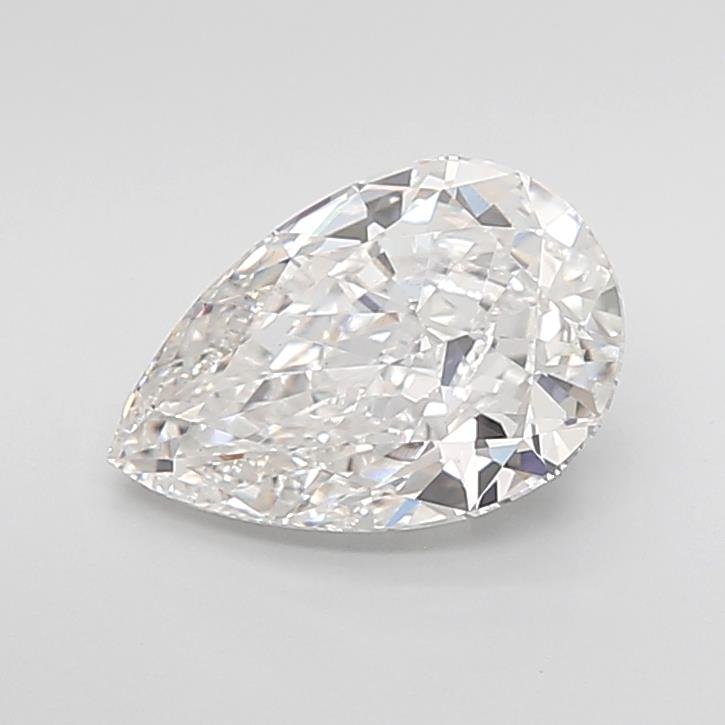 3.02ct F VS1 Rare Carat Ideal Cut Pear Lab Grown Diamond