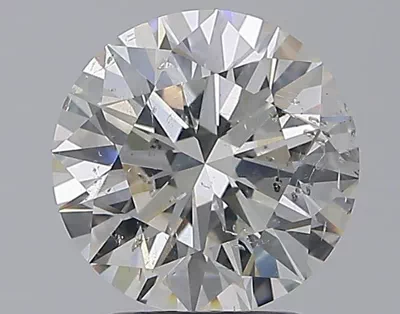 2.51ct I SI2 Rare Carat Ideal Cut Round Diamond