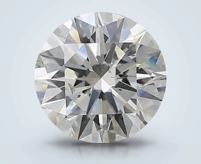 4.01ct J SI2 Rare Carat Ideal Cut Round Diamond
