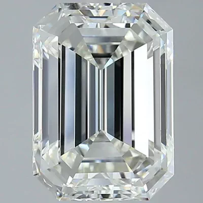 4.50ct J VVS2 Rare Carat Ideal Cut Emerald Diamond