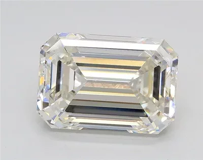 3.05ct H VS1 Rare Carat Ideal Cut Emerald Lab Grown Diamond