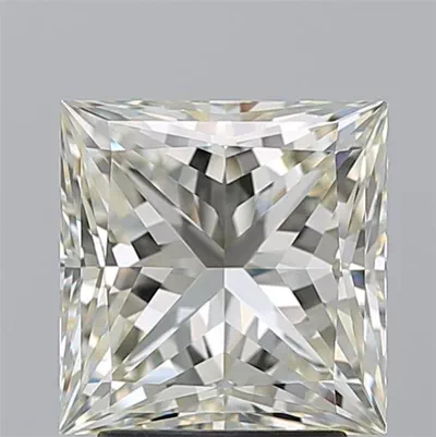 3.01ct K VVS2 Rare Carat Ideal Cut Princess Diamond