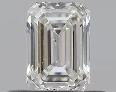 0.42ct G SI1 Rare Carat Ideal Cut Emerald Diamond