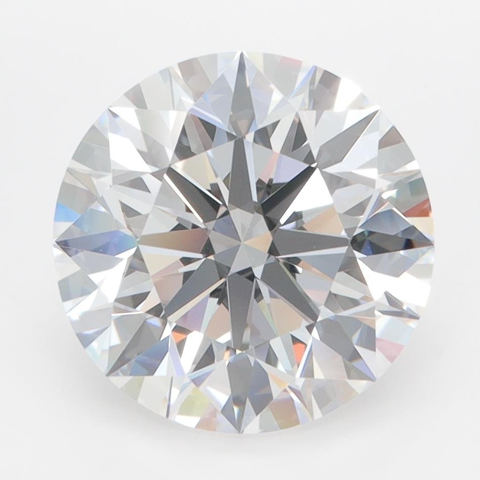 3.67ct D FL Rare Carat Ideal Cut Round Lab Grown Diamond