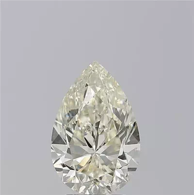 3.01ct J SI1 Rare Carat Ideal Cut Pear Diamond
