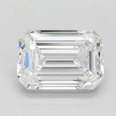 1.07ct D VVS1 Rare Carat Ideal Cut Emerald Lab Grown Diamond