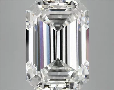 12.42ct F VVS2 Excellent Cut Emerald Lab Grown Diamond