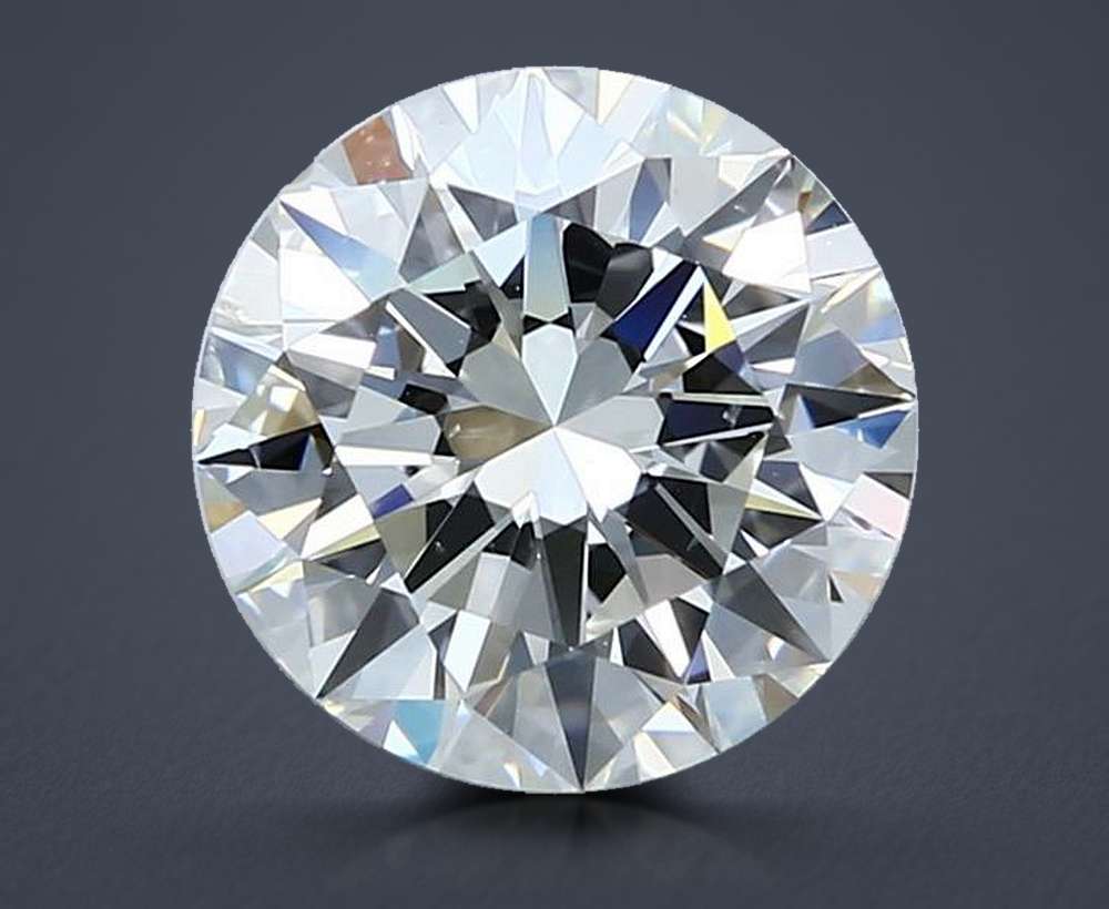 2.90ct G SI2 Rare Carat Ideal Cut Round Diamond