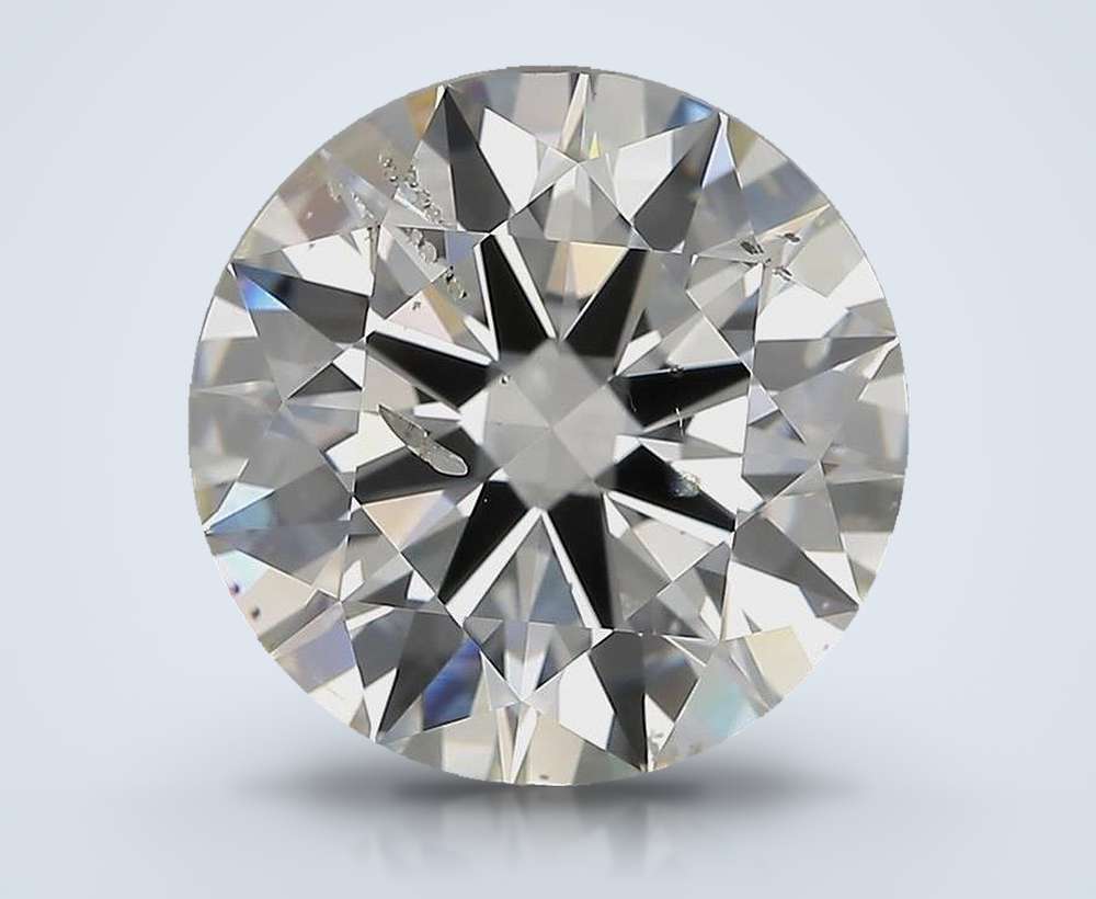 6.52ct I SI2 Rare Carat Ideal Cut Round Diamond